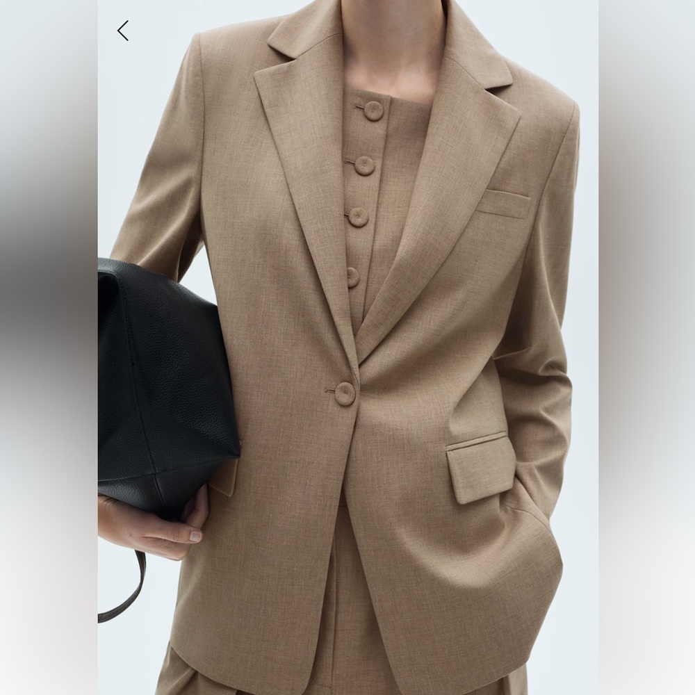 Mango Tan Blazer & Suit Jacket - image 1